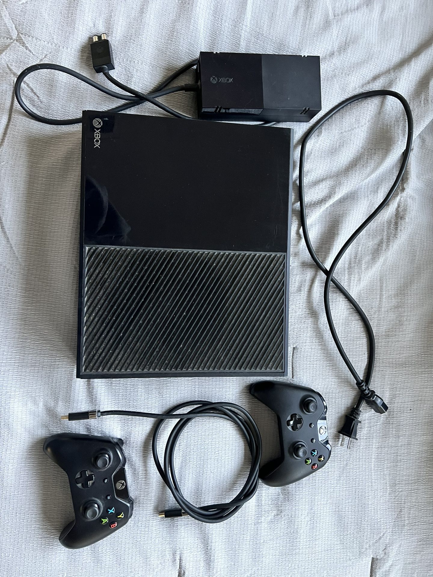 Xbox one with headset and games