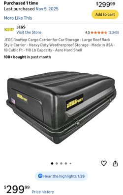 JEGSPORT rooftop Cargo Carrier