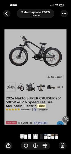 Nakto bicicleta eléctrica