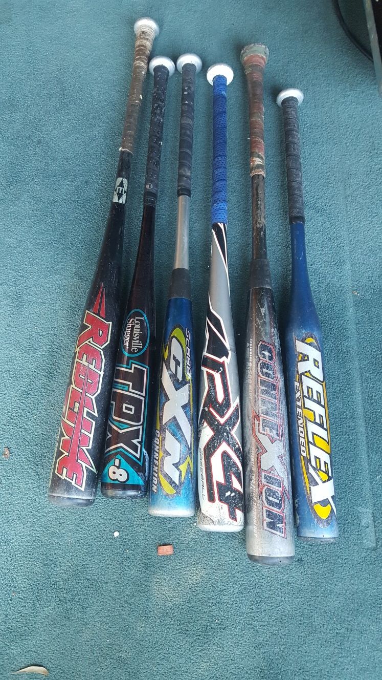Baseball bats , besr , easton redline, easton connexion, tpx, reflex