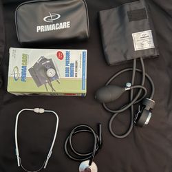 PrimaCare Blood Pressure Monitor with Stethoscope 