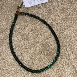 Bacelet/ Necklace Choker  Emerald Green 