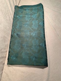 Green  Christmas tablecloth