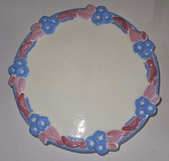 Vtg '98 Ceramic Cake Plate Diameter 9"