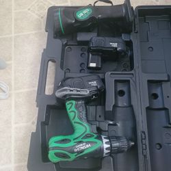 Hitachi Drill And Flashlight