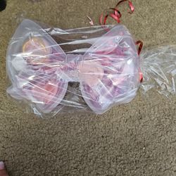 Clear Bow Trinket Box Gift Set