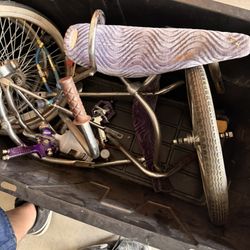 Vintage Kids Bicycle – Purple & Chrome – Needs Tune-Up