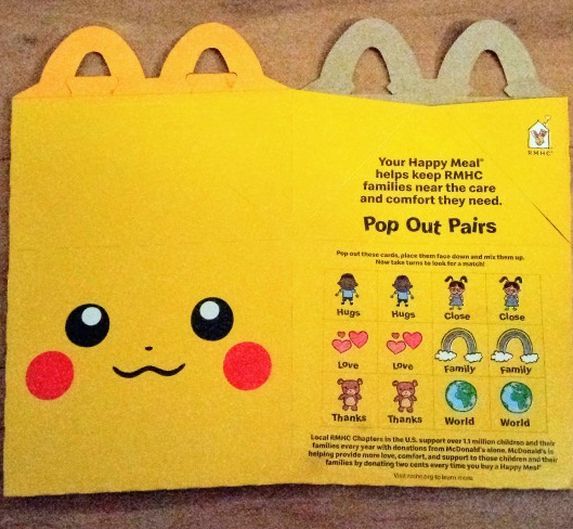 Mc Donalds Pikachu Kids Meal Box