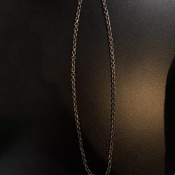 Chrome Hearts Silver Paperchain 24 Inch Necklace