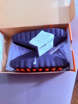 Nike mind001 slides black chrome fits 7.5/8 mens or 8.5w//9w