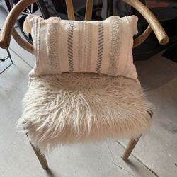 Wood Accent Chair 