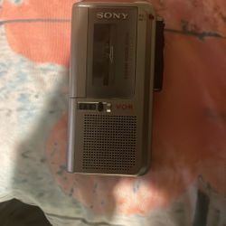 Sony Microcassette Recorder With New Tape Inside