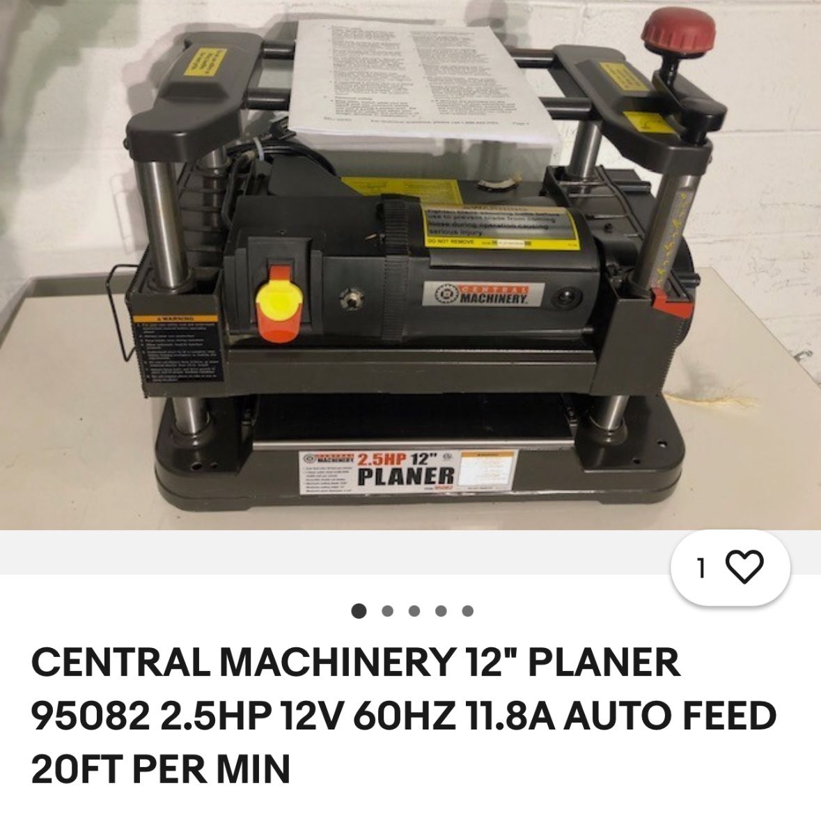 Central Machinery Planer