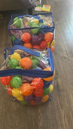 Colorful plastic balls pit balls