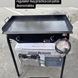 Plancha Nueva 18x31 Con Estufa De Gas Propano I Con Mangera