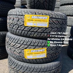 265/50/20 Fullway Set of Tires Installed and Balanced Set de Llantas Nuevas Instaladas y Balanceadas