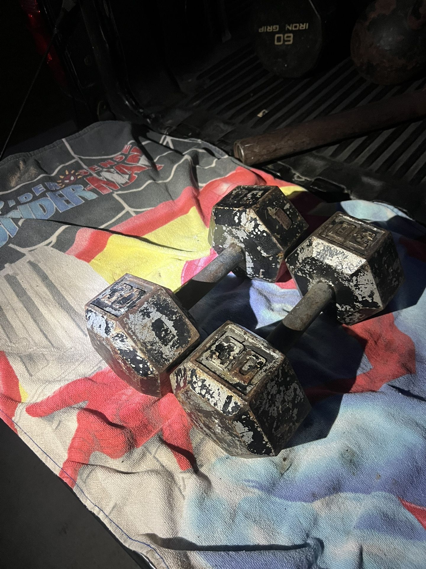 30lbs dumbbell steel set