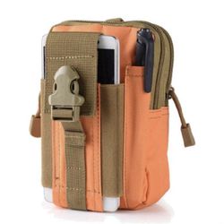 Tactical Waist Fanny Pack Phone Pouch Military Outdoor Camping Hiking Belt Bag Orange