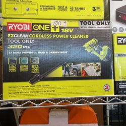 Ryobi Ez Clean Cloudless Power Cleaner 18v 320 PSI
