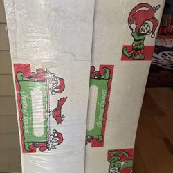 1980s Christmas Treasures huge top shelf ornament box with 80 individual compartments holiday #Christmasdecor  1960's Ornament Box 16W x 25 1/2L x 11H