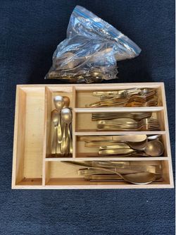 Brass flatware set from "Siam"