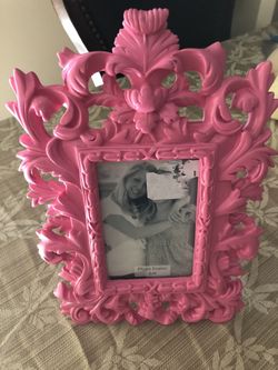 Beautiful pink picture frame