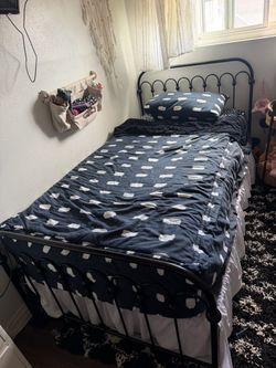 Black Twin size bed frame