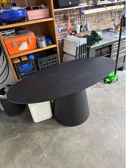 Heavy duty Black Dinning table$50