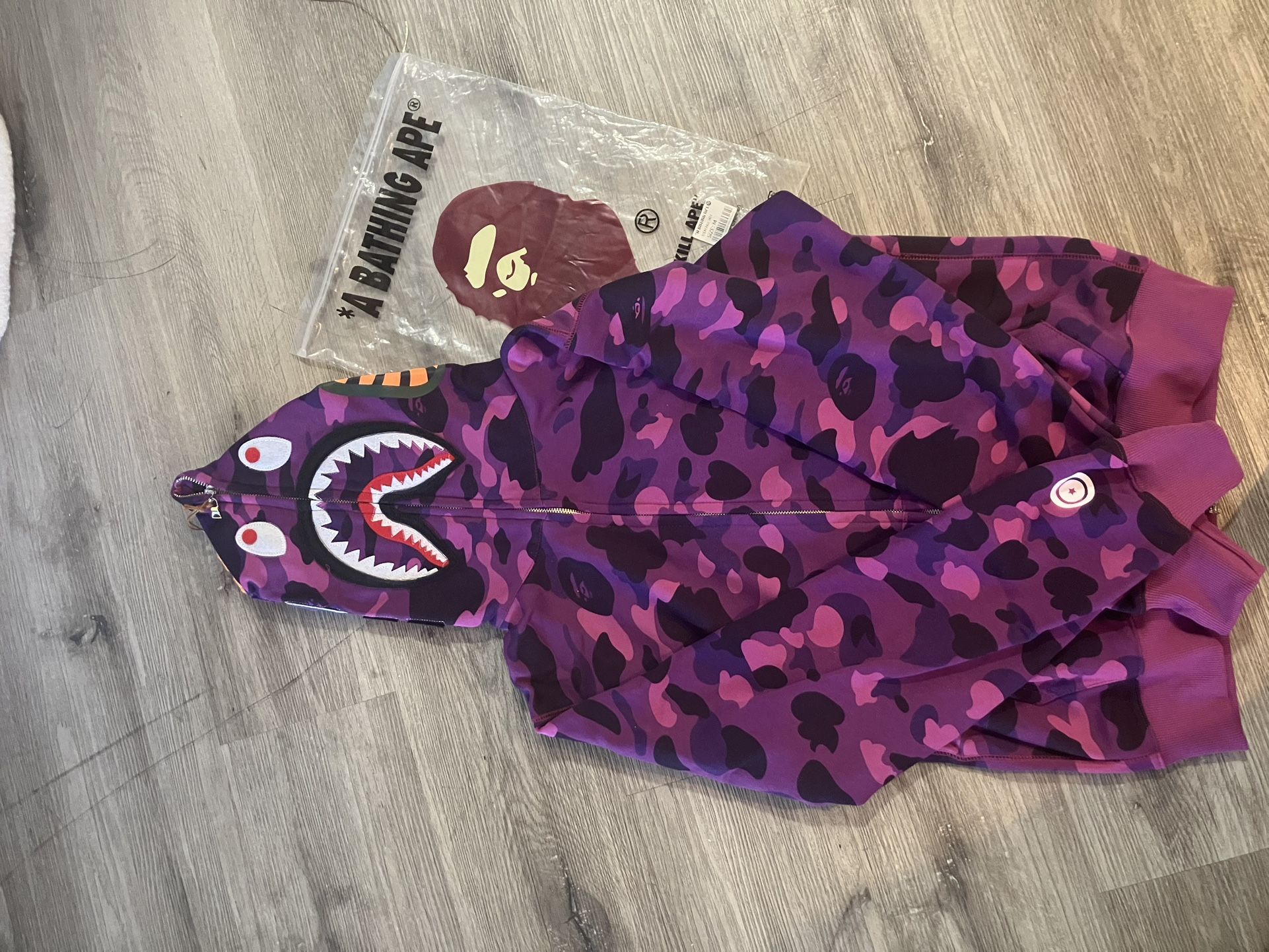 Purple Bape hoodie