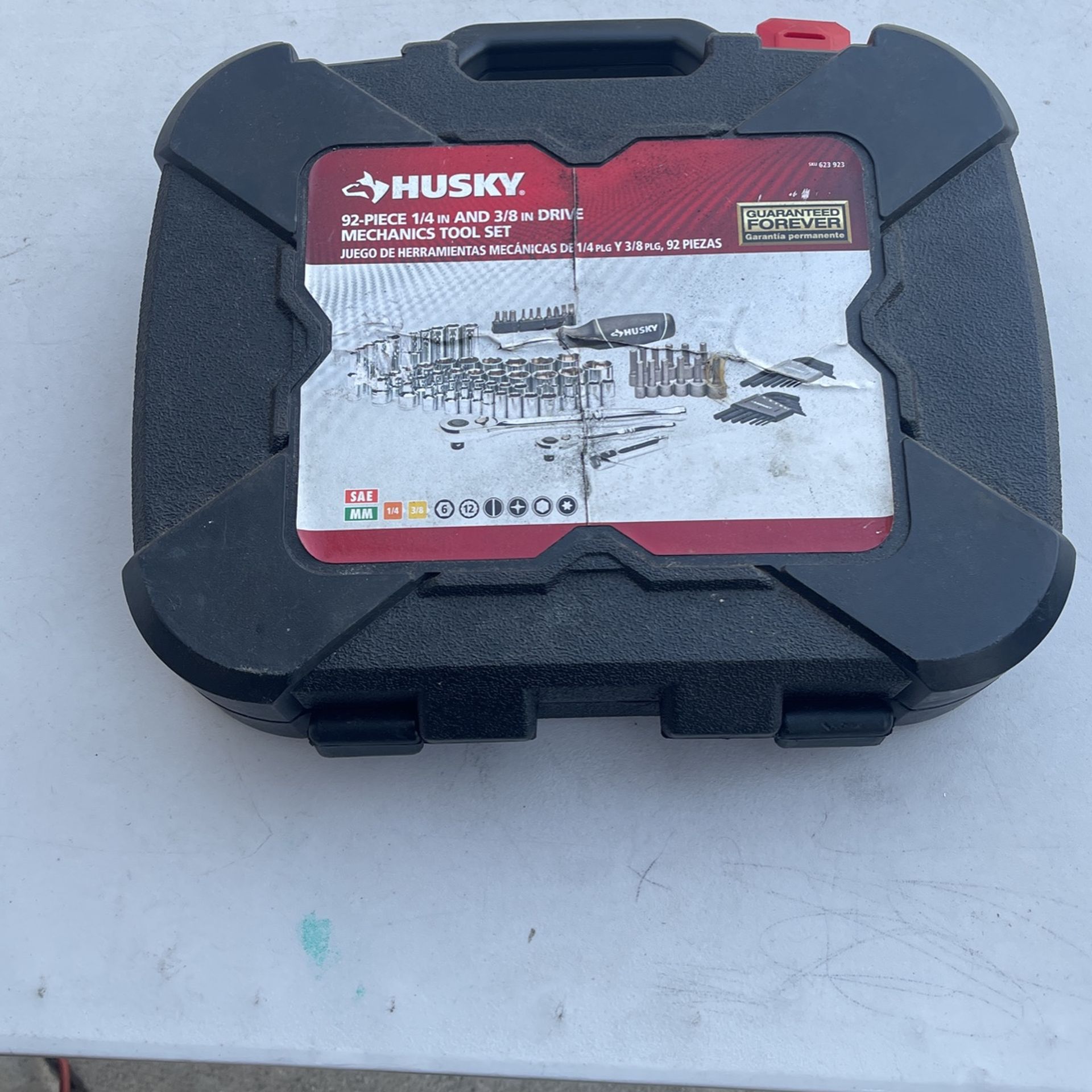 Husky 92-piece 1/4 And 3/8 In Drive Mechanics Tool Set