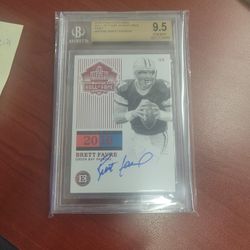 2020 Encased Brett Favre Ruby Auto #5/5 BECKETT 9.5/10