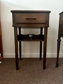 Solid Wood End Table