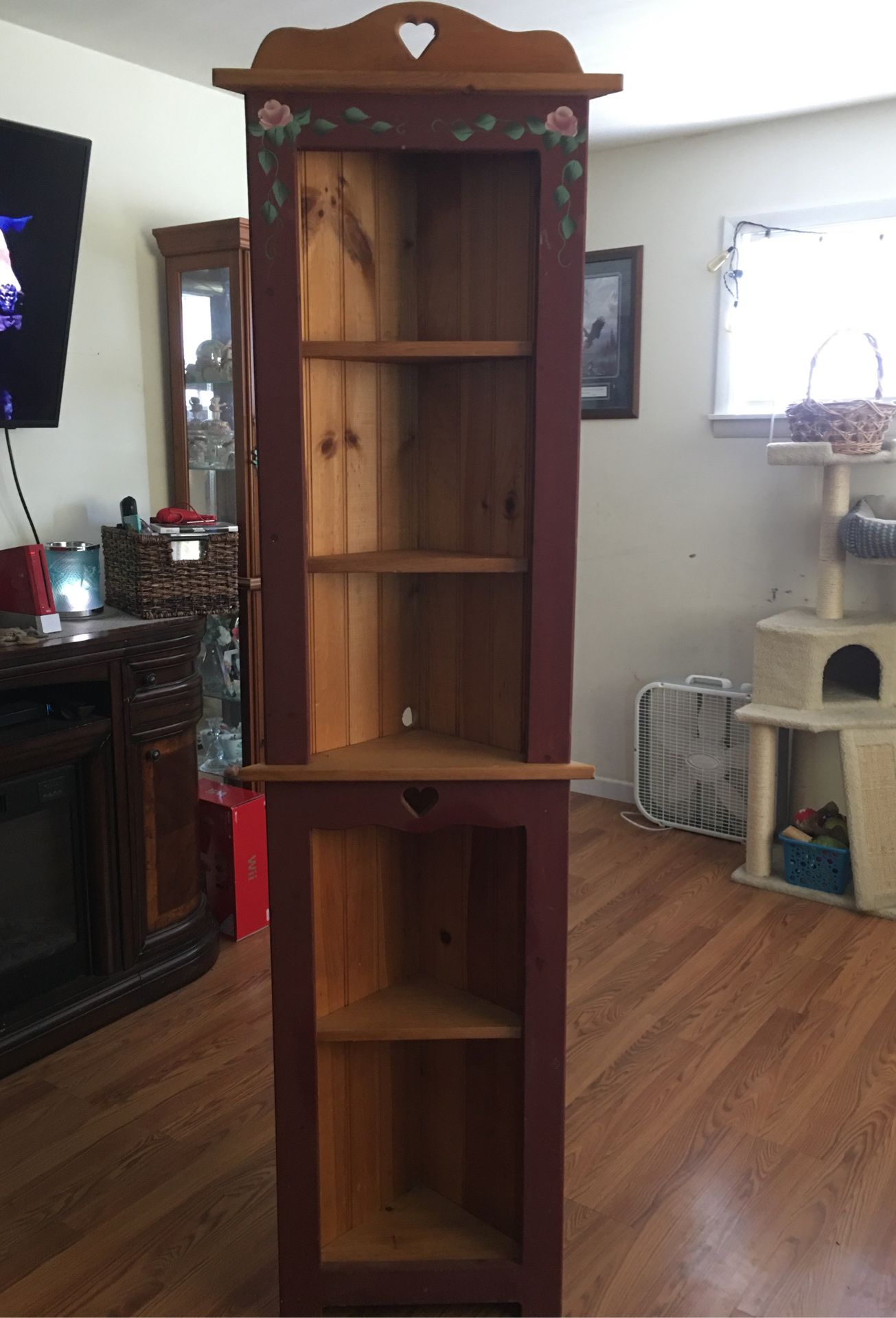 Amish Country Pine Corner Shelf