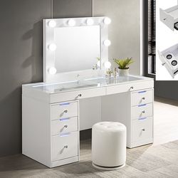 White Vanity $780 Stool $70 Brand New In Box Price Is Firm 