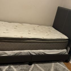 Twin Bed With Mattress And Box Spring , Dresser, Chest 
