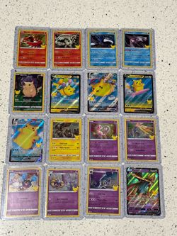 Pokémon Celebrations 25th Anniversary Near-Complete Set 1–24/25 – Top Loaders – Mint