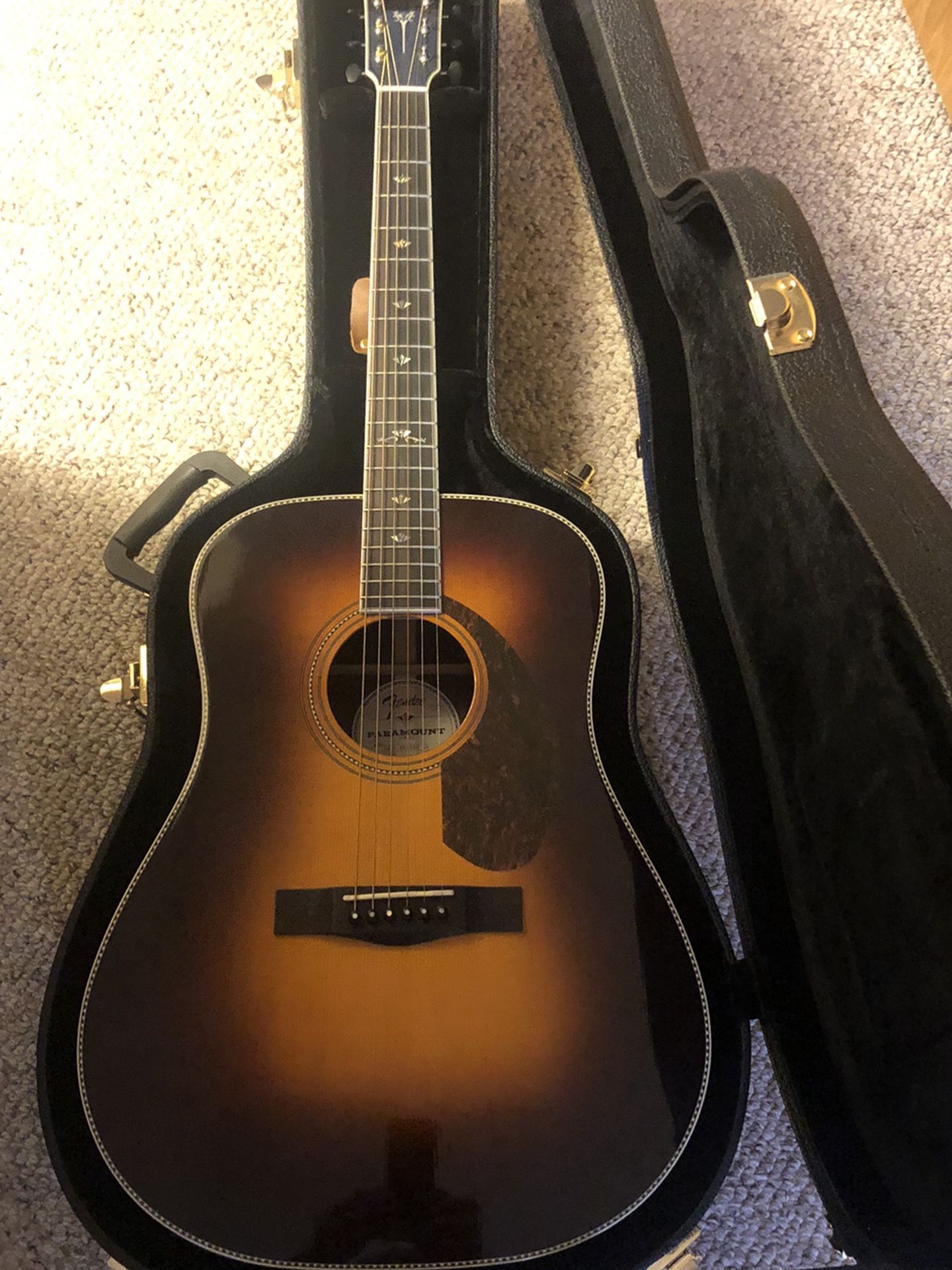 Fender Paramount PM1 Deluxe Acoustic Electric Guitar