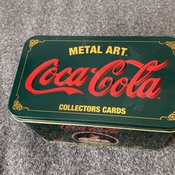 Vintage Coca Cola Metal Art Cards