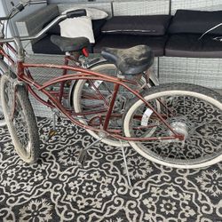 1980 Schwinn Cruisers Set Of 2 Chestnut Brown 5 Speed