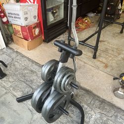 Weights With Tree And Curling Bar 