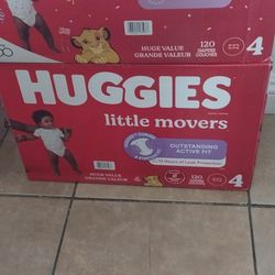 HUGGIES SIZE 4 AND 6 $37 EACH