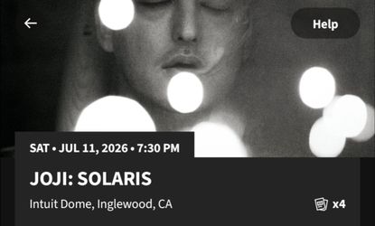 Joji Solaris Floor Tickets | Intuit Dome Inglewood 7/11 @7:30
