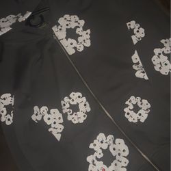 Denim tear rhinestone size small