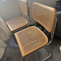 Breuer Chair Company Cesca Cane Dining Chair Set Of 2