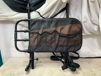 Bedside Safety Rail w/ Storage Organizer Adjustable Assist Handle
