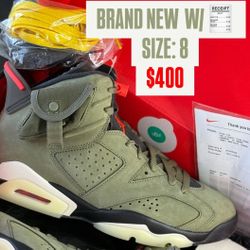 DS Jordan 6 Travis Scott Sz 8 $400 