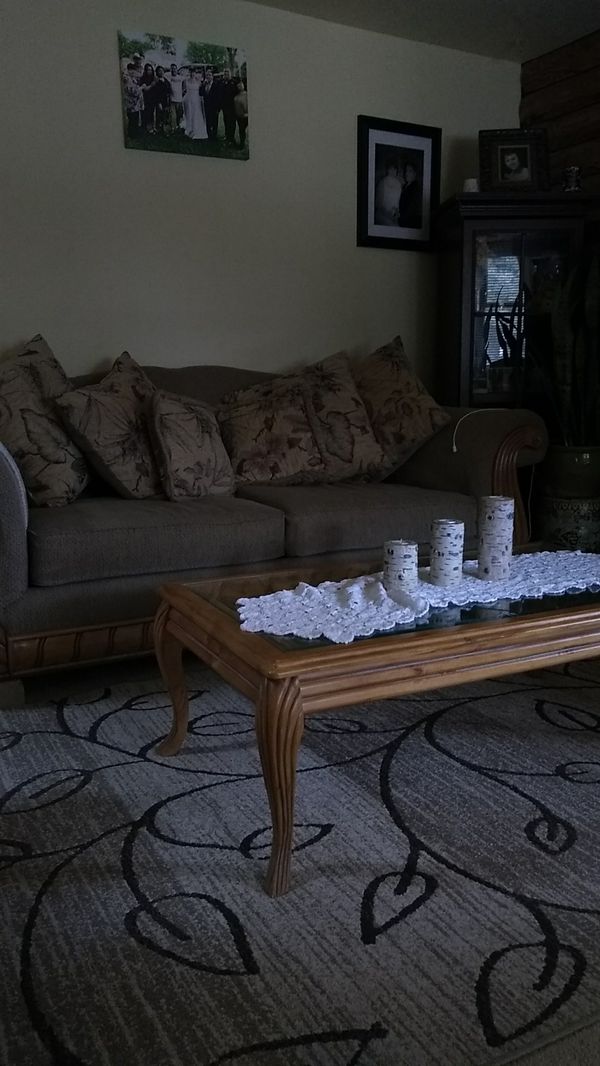 American Furniture 7 Pc Set Includes Couch Loveseat Chair 2 End American Furniture 7 Pc Set Includes Couch Loveseat Chair 2 End Tables Coffee Table And Matching Area Rug