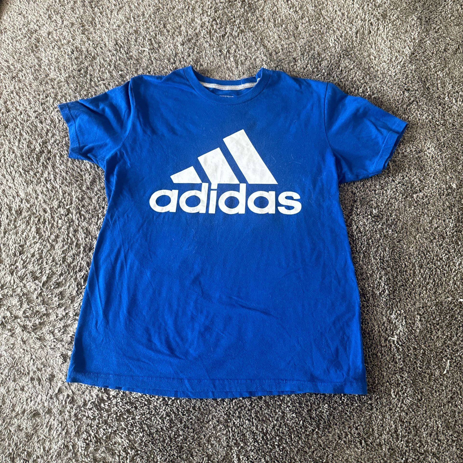 Blue Adidas Short Sleeve Shirt