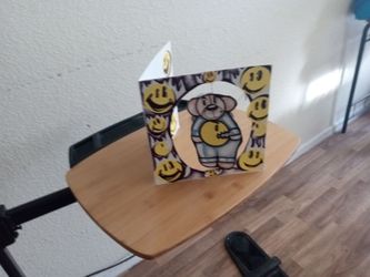 Handmade greeting teddy bear card