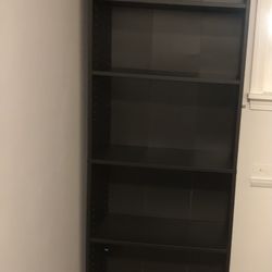 Black 5-shelf Bookcase 